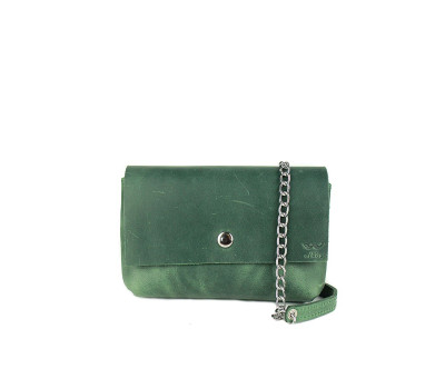 Кожаная мини-сумка Holiday зеленая винтажная - TW-Hollyday-green-crz The Wings