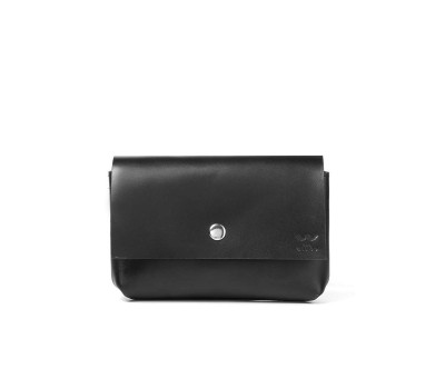 Кожаная поясная сумка Playday черная - TW-Playday-black-ksr The Wings