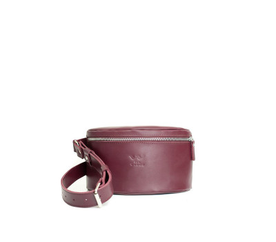 Кожаная поясная сумка бордовая - TW-BeltBag-mars-ksr The Wings