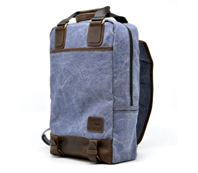 Молодіжний рюкзак парусина + шкіра RK-1210-4lx TARWA