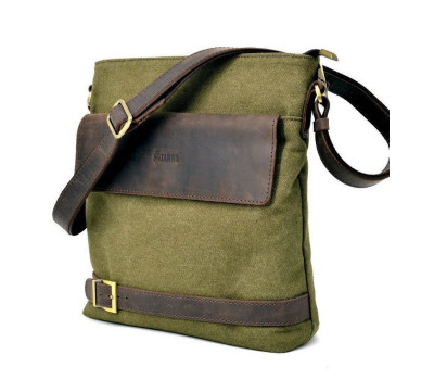 Чоловіча сумка парусина + шкіра RH-0040-4lx Tarwa
