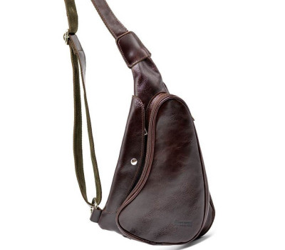 Трендовий рюкзак з натуральної шкіри на одне плече GX-3026-4lx бренд TARWA