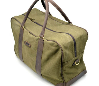 Дорожня сумка з тканини канвас з елементами натуральної шкіри RH-6827-4lx бренду TARWA