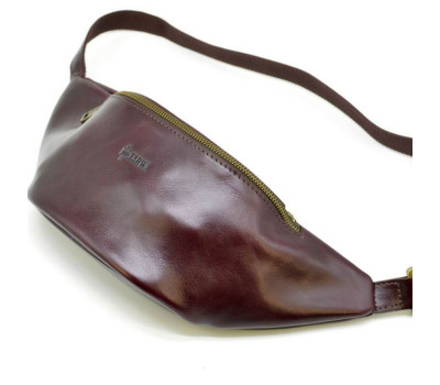 Женская напоясная сумка из натуральной кожи GM-3036-4lx бренда TARWA марсала