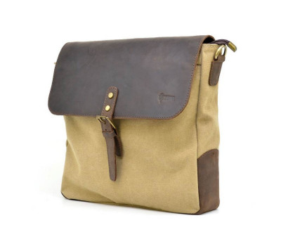 Сумка через плече парусина і шкіра RC-6600-4lx TARWA