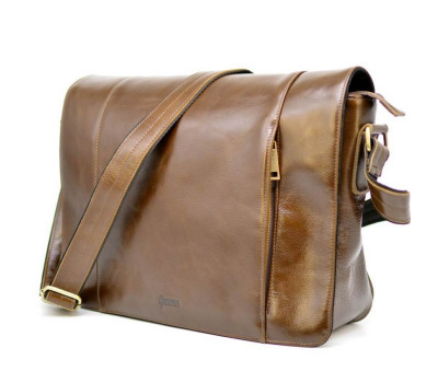 Чоловіча сумка-листоноша з натуральної шкіри CQ-7338-3md бренду TARWA