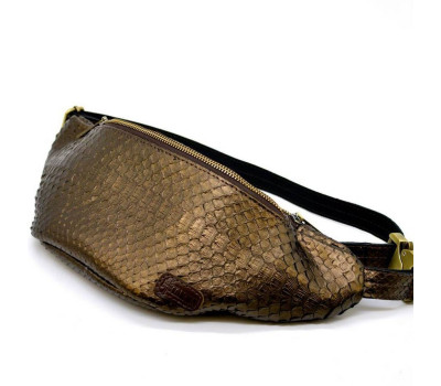 Напоясная сумка из эксклюзивной кожи питона REP-3036-4lx TARWA