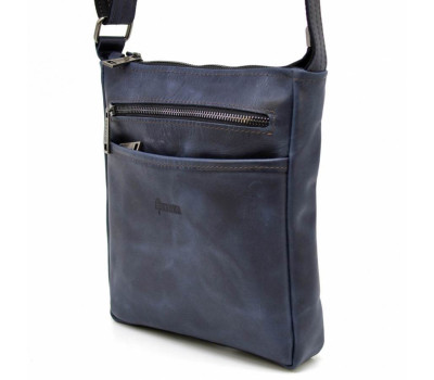 Чоловіча шкіряна сумка через плече RK-1300-3md TARWA синя