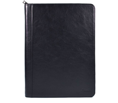 Шкіраная черная папка органайзер портфолио на молнии для документів А4+ TARWA GA-1295-4lx