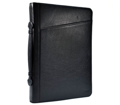 Папка черная шкіраная с ручкой, для документів A4 GA-1404-4lx от TARWA