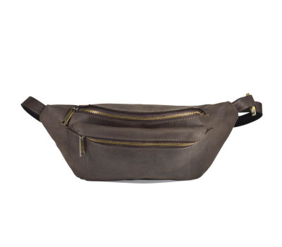 Сумка бананка шкіраная, сумка на пояс TARWA RC-3012-3md