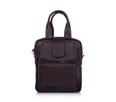 Кожаная вертикальная мужская сумка трансформер GC-7266-1md TARWA