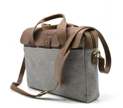 Повсякденна сумка в комбінації шкіри і тканини RGj-1812-4lx від TARWA