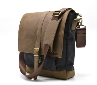 Чоловіча сумка через плече парусина + шкіра RG-1811-4lx TARWA