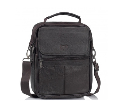 Сумка через плече коричнева HD Leather NM24-221C