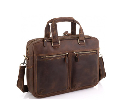 Сумка для ноутбука в винтажном стиле мужская Tiding Bag D4-001R