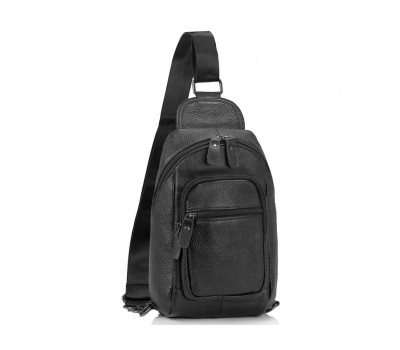 Чоловіча сумка-слінг чорна Tiding Bag M35-1008A