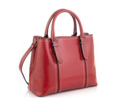 Женская кожаная сумка бордовая Grays GR3-8501R