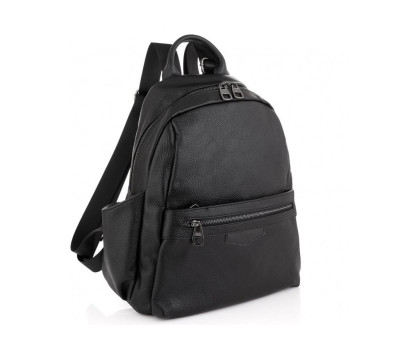 Жіночий шкіряний рюкзак чорний Olivia Leather NWBP27-009A