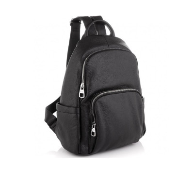 Жіночий шкіряний чорний рюкзак Olivia Leather NWBP27-001A