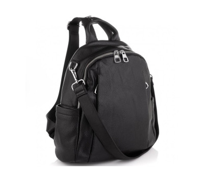 Жіночий чорний шкіряний рюкзак Olivia Leather NWBP27-002A