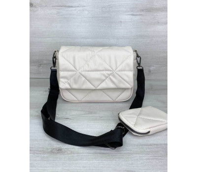 Жіноча сумка з гаманцем «Роуз» бежева WeLassie