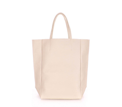 Шкіряна сумка POOLPARTY BigSoho (poolparty-bigsoho-beige)