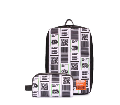 Комплект: рюкзак для ручної поклажі HUB і тревелкейс (hub-checkintag-combo)