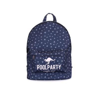 Рюкзак POOLPARTY с самолетами (backpack-planes-darkblue)