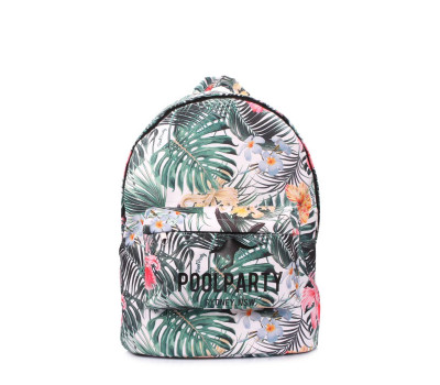 Рюкзак POOLPARTY з тропічним принтом (backpack-oxford-tropic)