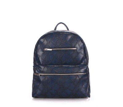 Рюкзак женский POOLPARTY Mini (mini-bckpck-snake-darkblue)