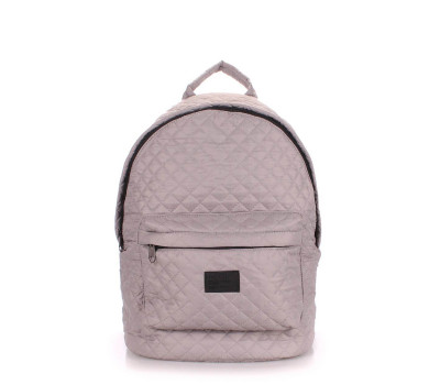 Рюкзак стеганый POOLPARTY (backpack-theone-grey)