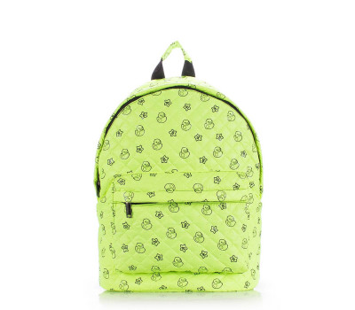 Рюкзак стеганый с уточками POOLPARTY (backpack-theone-salad-ducks)