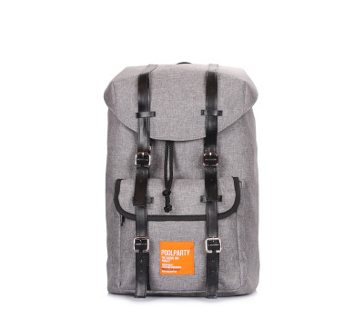 Серый рюкзак с ремнями Hipster (hipster-grey)