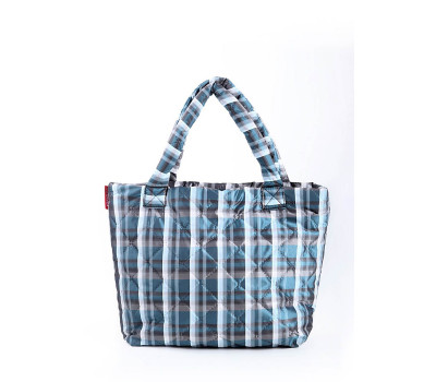 Дута сумка POOLPARTY в клітку (pool-70-scott-blue)