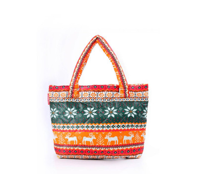 Дута сумка POOLPARTY з оленями (pool-69-green-orange)