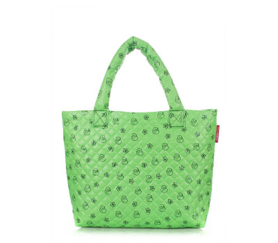 Дута сумка POOLPARTY з принтом (pp1-ducks-green)