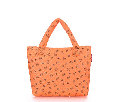 Дута сумка POOLPARTY з принтом (pp1-ducks-orange)