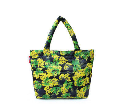 Дута сумка POOLPARTY з принтом (pp4-yellow-leaves)