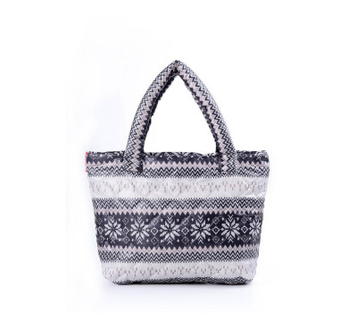 Дута сумка POOLPARTY з північним візерунком (pp11-grey)