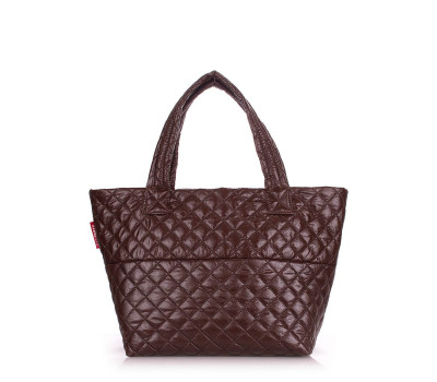 Стьобана сумка POOLPARTY Broadway (broadway-quilted-brown)