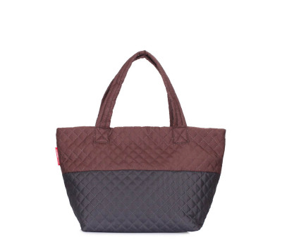 Стьобана сумка POOLPARTY Broadway (pp-broadway-brown-black)