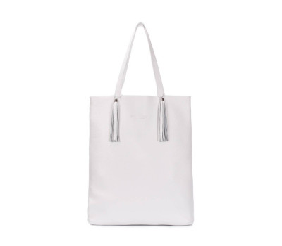 Біла шкіряна сумка POOLPARTY Angel (angel-white)