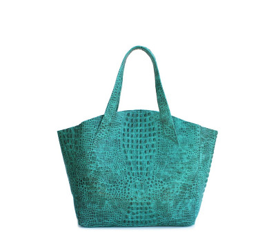 Шкіряна сумка POOLPARTY Fiore (poolparty-fiore-crocodile-green)