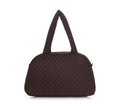 Стьобана сумка-саквояж POOLPARTY (ns4-eco-brown)