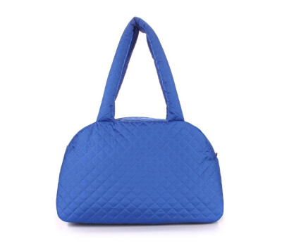 Стьобана сумка-саквояж POOLPARTY (ns4-eco-brightblue)