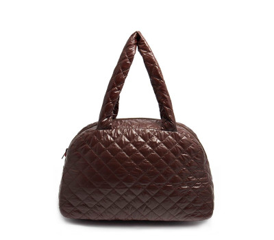 Стьобана сумка-саквояж POOLPARTY (ns4-brown)