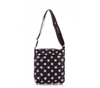 Сумка-планшет POOLPARTY в горох (pool-59-black-dots)