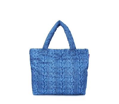 Дута сумка POOLPARTY з в&#39;язкою (pool-68-blue-sweater)