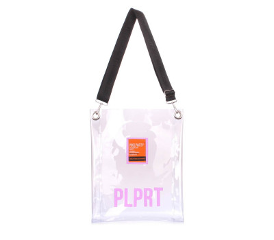 Прозора сумка Clear з ременем на плече (clear-blue)